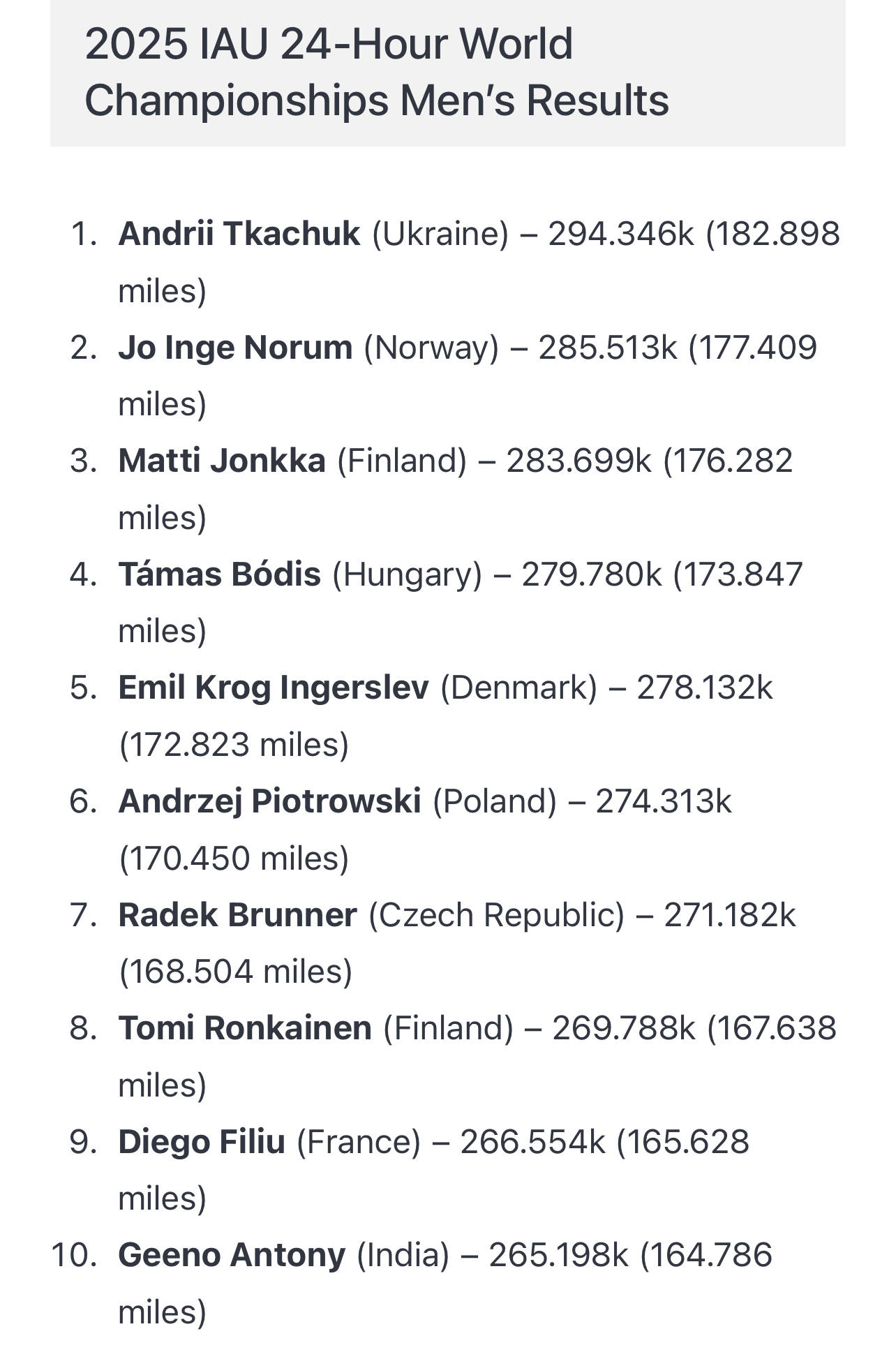 24小時(shí)狂奔278.622公里<strong></p>
<p>宏鑫機(jī)械設(shè)備有限公司
</strong>！ 46歲女將打破女子24小時(shí)超馬世界紀(jì)錄:宏鑫機(jī)械設(shè)備有限公司
